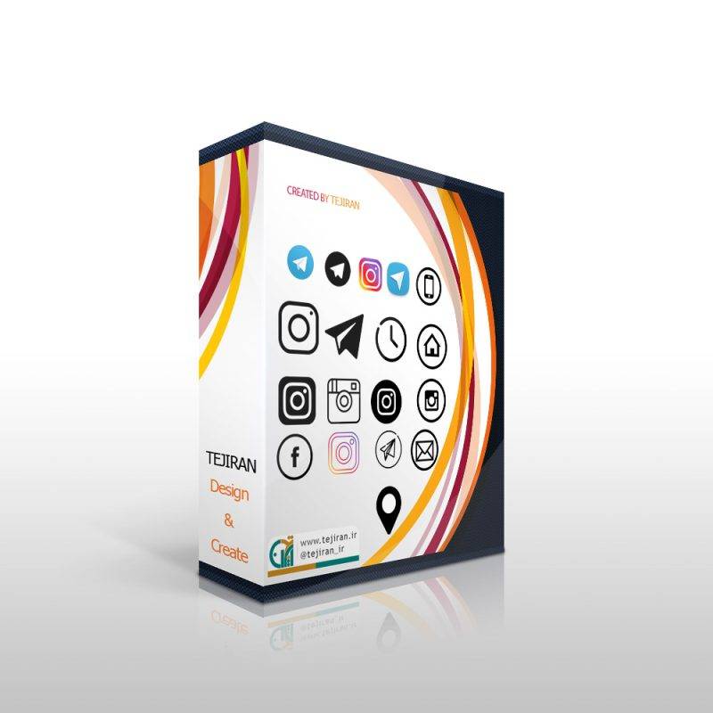 آیکون اینستاگرام و تلگرام آیکون اینستاگرام و تلگرام