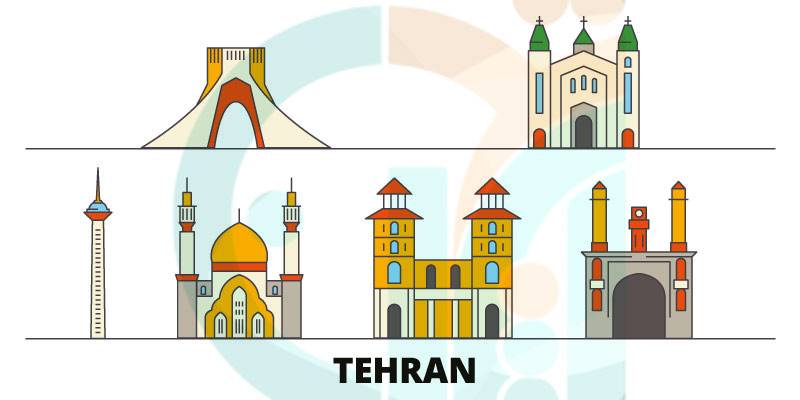 وکتور اماکن تهران