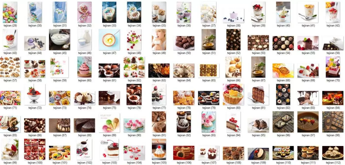  100 تصویر کیک و شیرینی