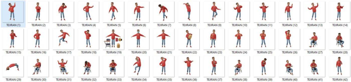 کاراکتر سه بعدی