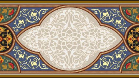 حاشیه تذهیب جذاب