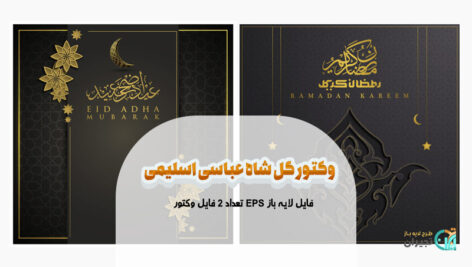 وکتور گل شاه عباسی