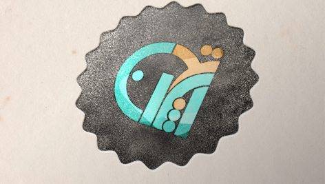 موکاپ لوگو روی کاغذ