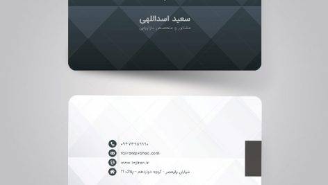 کارت ویزیت طرح Poly