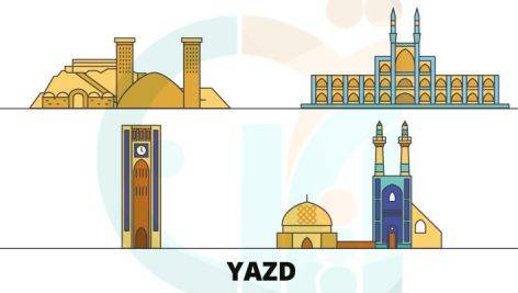 وکتور اماکن تاریخی یزد