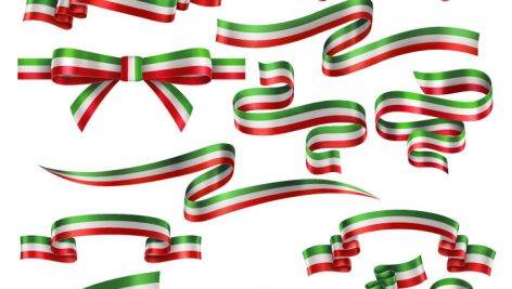 وکتور پرچم ایران بصورت روبان در حالت های مختلف
