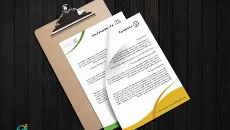 فایل psd سربرگ